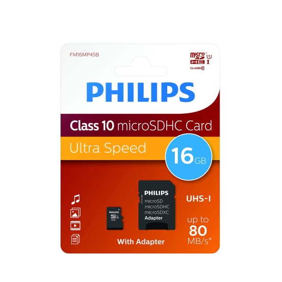 CARTÃO DE MEMÓRIA PARA PHILIPS 16GB CLASS 10